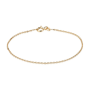 Anker Facet armbånd 0,4/18,5 - 8 kt. Guld fra Gold Essentials by Plaza