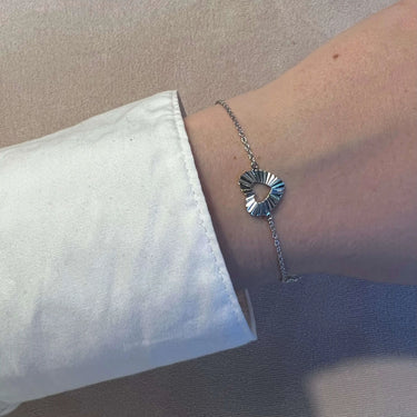 Armbånd med hjerte fra Silver Essentials by Plaza