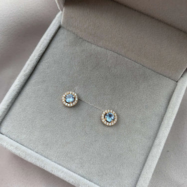 Princess Azure Øreringe - 8 kt. Guld fra Gold Essentials by Plaza