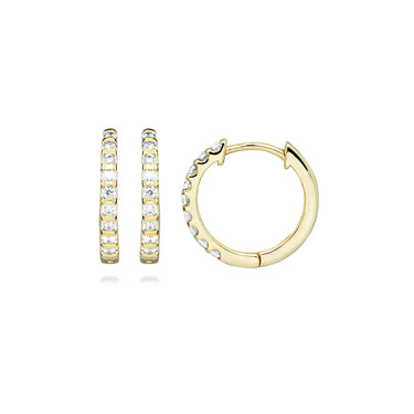 White confetti hoop - Forgyldt fra Lush Lush Jewelry