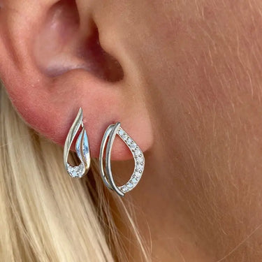 Drop øreringe - Sølv fra Silver Essentials by Plaza
