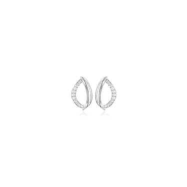 Twirl øreringe - Sølv fra Silver Essentials by Plaza