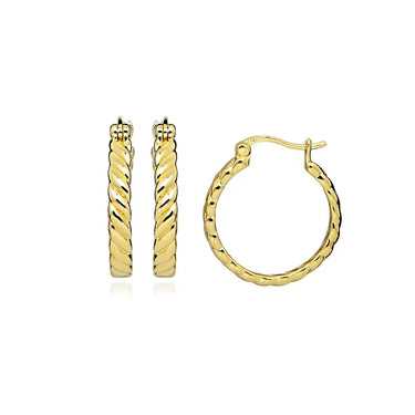 Braided hoop - Forgyldt fra Lush Lush Jewelry