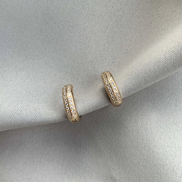 Baroness Diamond creoler - 14 kt. Guld fra Diamond Essentials by Plaza