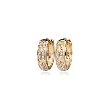 Baroness creoler - 8 kt. Guld fra Gold Essentials by Plaza