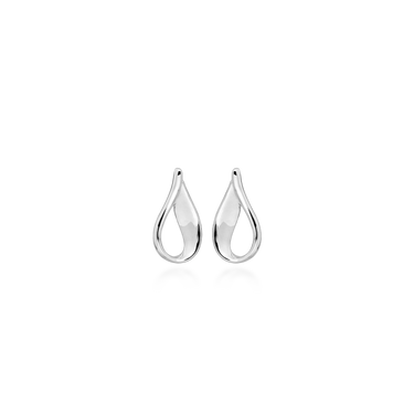 Teardrop ørestikker - Sølv fra Silver Essentials by Plaza