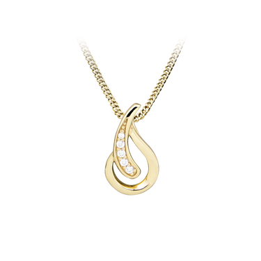 Swan halskæde - 8 kt. Guld fra Gold Essentials by Plaza