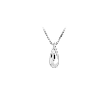 Drop halskæde - Sølv fra Silver Essentials by Plaza