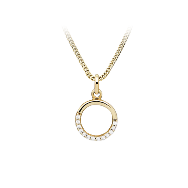Circle halskæde - 8 kt. Guld fra Gold Essentials by Plaza