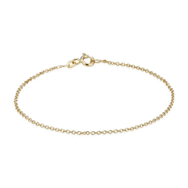 Anker Rund armbånd 0,3/17 - 8 kt. Guld fra Gold Essentials by Plaza