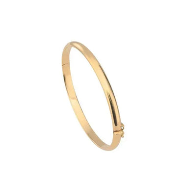 Klassisk armring 5,0/6,0 - 8 kt. Guld fra Gold Essentials by Plaza
