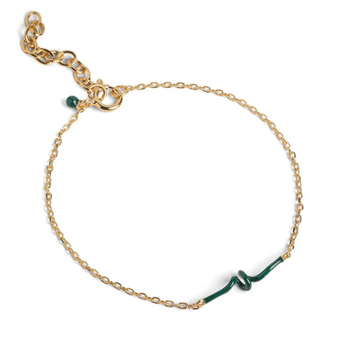 Twist armbånd - Forgyldt fra Enamel