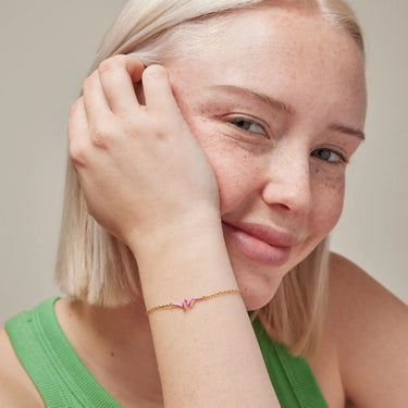 Twist armbånd - Forgyldt fra Enamel