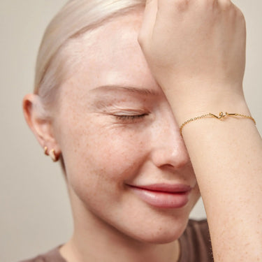 Twist armbånd - Forgyldt fra Enamel
