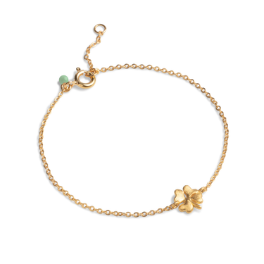 Organic clover armbånd - Forgyldt fra Enamel