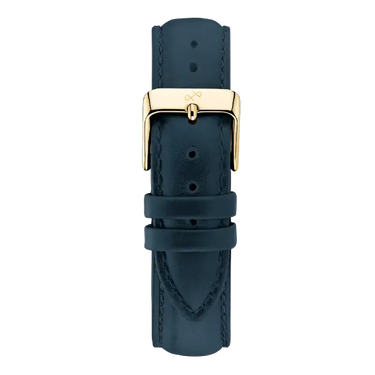 Pin Buckle urrem - Mørkeblå ruskind fra About Vintage
