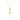 Cross halskæde - 8 kt. fra Gold Essentials by Plaza