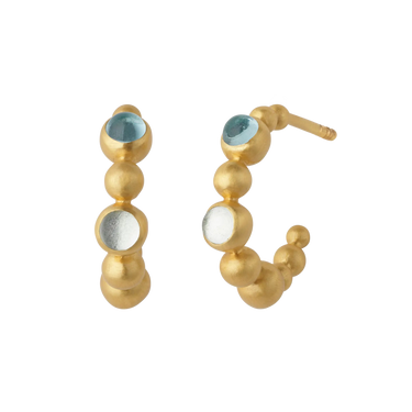 Pebbles Hoops Small Colors - Forgyldt fra Bybiehl
