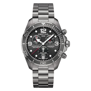 DS Action Chronograph - Sølv/Blå fra Certina