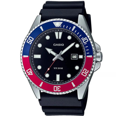 Collection MDV-107 Ur - Sort/Blå/Rød fra Casio