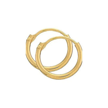Creoler 1,3/11 mm - 8 kt. Guld fra Gold Essentials by Plaza