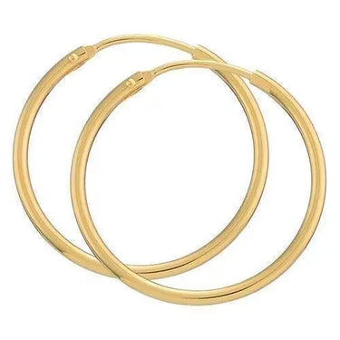 Creoler 1,5/25 mm - 8 kt. Guld fra Gold Essentials by Plaza