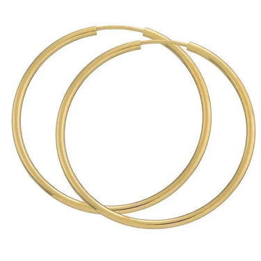 Creoler 2,0/40 mm - 8 kt. Guld fra Gold Essentials by Plaza