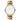 Native // White Dial // Gold Chain Watch Strap fra Nordgreen