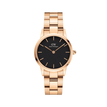 Iconic Link 32 mm - Rosaguld/Sort fra Daniel Wellington