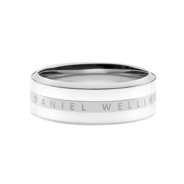 Emalie Ring - Sølv/Hvid fra Daniel Wellington