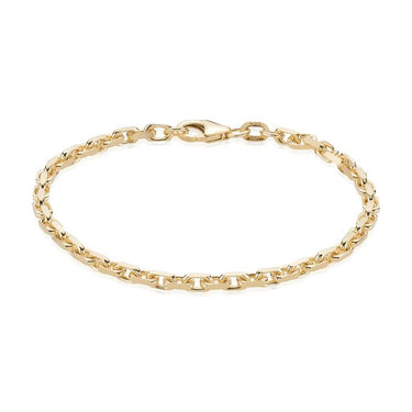 Anker Facet Armbånd 1,20 - Forgyldt