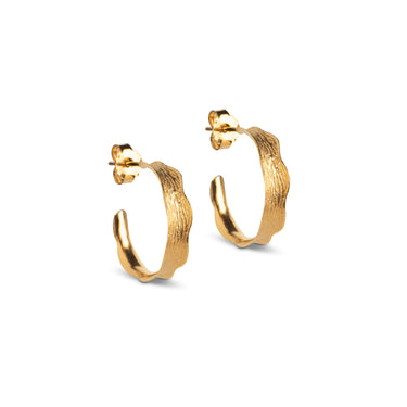 Ane Small hoops - Forgyldt fra Enamel