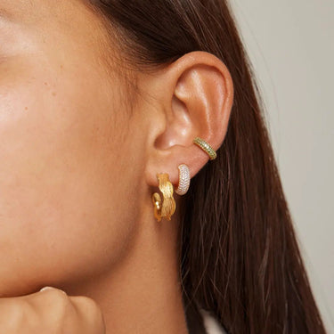 Ane Small hoops - Forgyldt fra Enamel