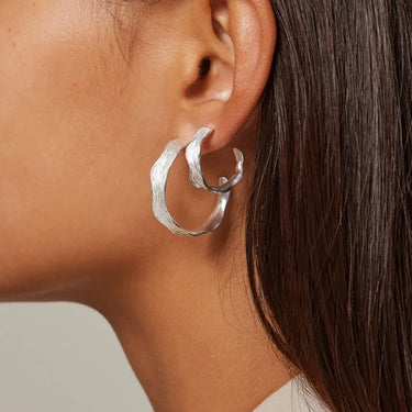 Ane Small hoops - Sølv fra Enamel
