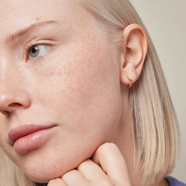 Holly Small hoops - Forgyldt fra Enamel