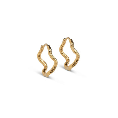 Holly Large hoops - Forgyldt fra Enamel