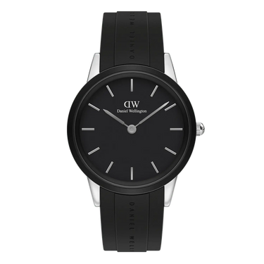 Iconic Motion 40 mm - Sølv/Sort fra Daniel Wellington