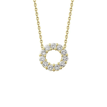 Emma Halskæde m. 11x0,03 ct. W/SI - 14 kt. Guld fra Nuran