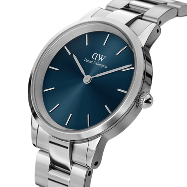 Iconic Link Arctic 32 mm - Sølv/Blå fra Daniel Wellington