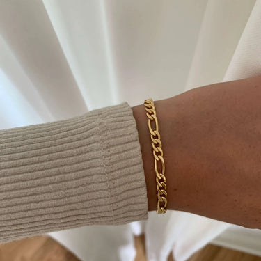 Figaro 0,85/18,5 armbånd - 8 kt. Guld fra Gold Essentials by Plaza