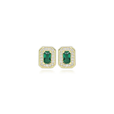 Green Princess Øreringe - 8 kt. Guld fra Gold Essentials by Plaza