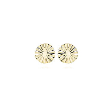 Sun øreringe - 8 kt. fra Gold Essentials by Plaza