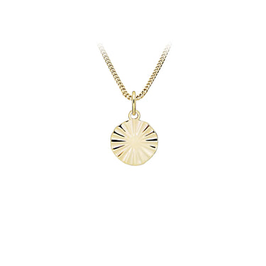 Sun halskæde - 8 kt. fra Gold Essentials by Plaza