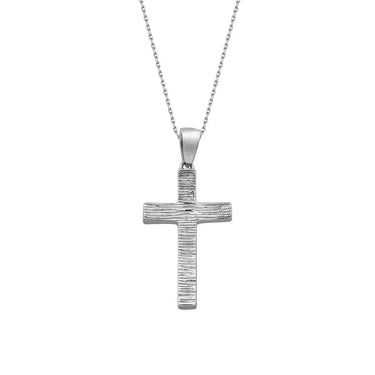 Cross halskæde - Sølv fra Silver Essentials by Plaza