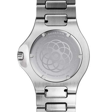 Guardian // 36mm // Brushed Silver // H-Link // White Dial fra Nordgreen
