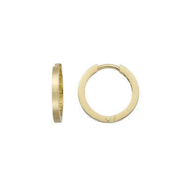 Gold creoler 13mm - 8 kt. fra Gold Essentials by Plaza