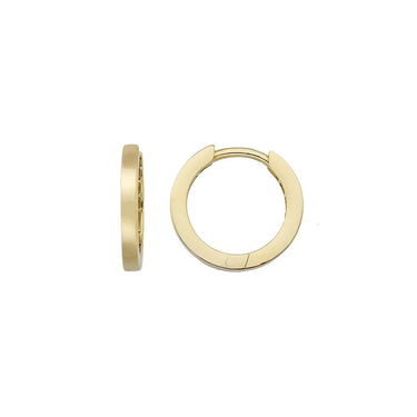 Gold creoler 11mm - 8 kt. fra Gold Essentials by Plaza