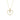 Zircon heart halskæde - 8 kt. fra Gold Essentials by Plaza
