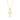 Cross halskæde - 8 kt. fra Gold Essentials by Plaza