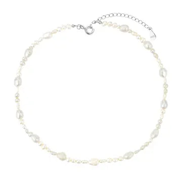 Pearly mix halskæde - Forgyldt fra Lush Lush Jewelry